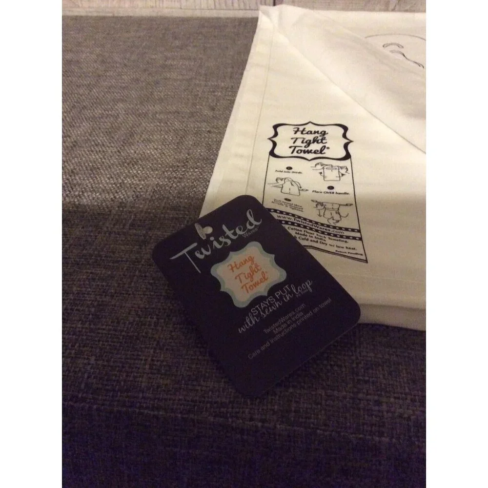 Twisted Wares Hang Tight Cotton Flour Sack Towel Here For The Boos Ghost